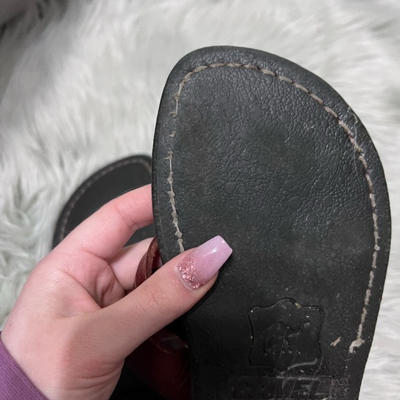 Camel Leather Sandals - Picture 7 of 10